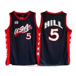 Camiseta USA 1996 Grant Hill #5 Negro