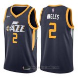 Camiseta Utah Jazz Joe Ingles #2 Icon 2017-18 Azul