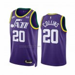 Camiseta Utah Jazz John Collins #20 Classic 2023-24 Violeta