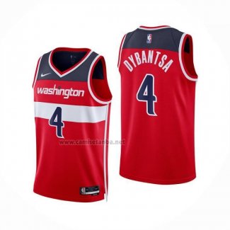 Camiseta Washington Wizards AJ Dybantsa NO 4 Icon 2025-26 Rojo