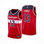 Camiseta Washington Wizards Jordan Poole NO 13 Icon 2024-25 Rojo