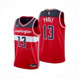 Camiseta Washington Wizards Jordan Poole NO 13 Icon 2024-25 Rojo